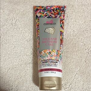 Brand New Bath & Body Works Milk Bar Birthday Cake Body Cream Limited Edition